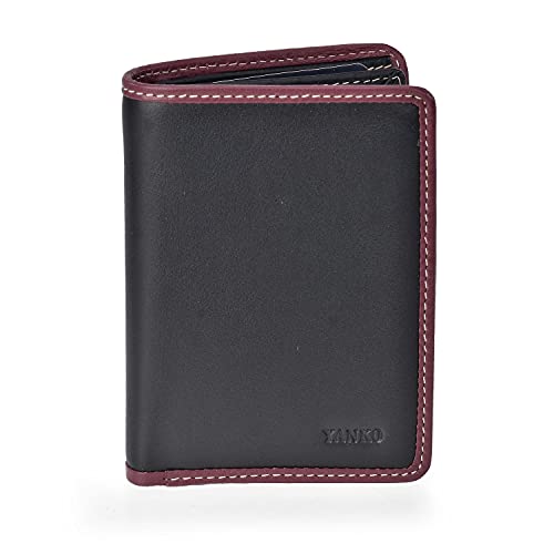 Yanko Cartera Tarjetero para Hombre en Piel Negro 504