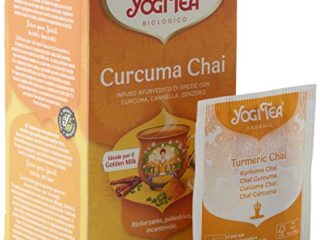 Yogi Tea - Chai Cúrcuma, Infusión Ayurvédica de Especias con Cúrcuma, Canela y Jengibre - 17 Bolsitas, 34g