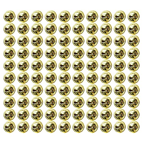 Yyshyi Cascabeles Manualidades, 100 Piezas 26 mm Cascabeles Pequeños, Campanas de Navidad, Campanillas de Metal para Navidad y Manualidades DIY Colgante de Mascota