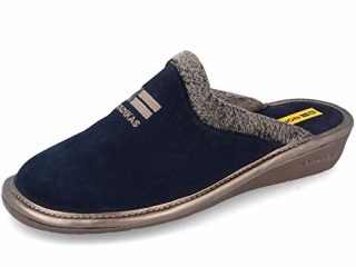 Zapatillas de casa en ante azul marino (39)