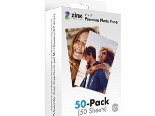 Zink Papel fotográfico instantáneo de 5 x 7,6 cm (50 unidades) compatible con cámaras y impresoras Polaroid Snap, Snap Touch, Zip y Mint
