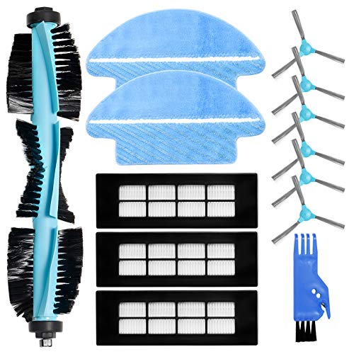 ZITFRI Kit de Recambios para Cecotec Conga 3090 Robot Aspirador 13 PCS Repuestos de 3 Filtros HEPA 6 Cepillos Laterales 1 Cepillo Principal 2 Mopas Fregona y Más, Accesorios Cecotec Conga Serie 3090
