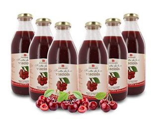 Zumo de Cereza Ecológico - Sin Azúcares Añadidos - 6 Botellas de 750ml