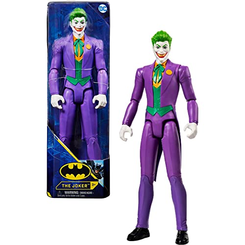 BATMAN - JOKER FIGURA 30 CM - DC COMICS - Joker Muñeco 30 cm Articulado - 6063093 - Juguete Niños 3 Años +