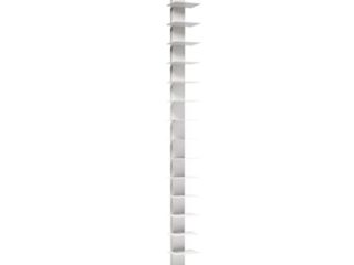 BBB Italia - Estantería de columna vertical de Bruno Rainaldi - Modelo Sapiens - Color blanco - 202 cm de alto - 14 estantes