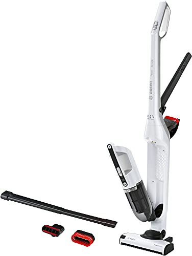 Bosch BCH3K255 aspiradora de pie y escoba eléctrica Sin bolsa Negro, Blanco 0,4 L - Aspiradora escoba (Sin bolsa, Negro, Blanco, 0,4 L, Secar, Filtrado, Batería)