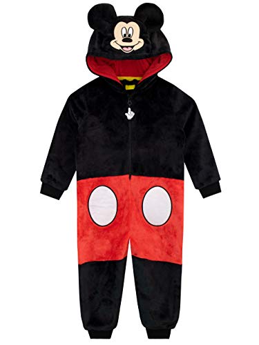 Disney Pijama Entera para niños Mickey Mouse Negro 2-3 Años