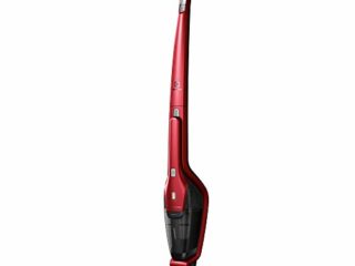 Electrolux EER7ANIMAL EER7ANIMAL-Escoba eléctrica hergorapido sin Bolsa, 2 en 1, con Aspirador y eliminación de pelos de Animales Integrados, 18,5 W, Color Rojo, 0.5 litros, 79 Decibelios