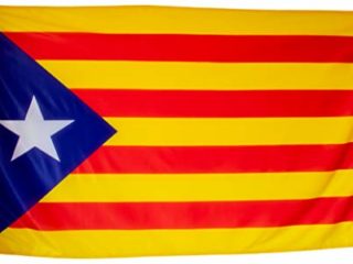 esvendio Bandera Independentista Catalana, Estelada Blava Grande Exterior 150 x 90 Centímetros
