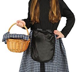 Guirca- Disfraz infantil de Castañera, Color negro, 5-6 años (42460.0)