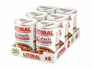 LITORAL Fabada Asturiana - Plato Preparado de Fabada Asturiana Sin Gluten - Pack de 6x435 g