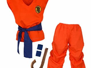 Niños Disfraz Goku Ropa Entrenamiento para niños y jóvenes (M)