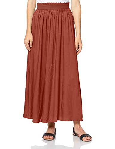 Only Onlvenedig Paperbag Long Skirt Wvn Noos Falda, Rojo (Henna Henna), 38 (Talla del Fabricante: Small) para Mujer