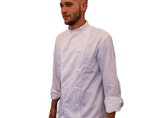 Petersabitidalavoro - Chaqueta de Cocinero para Chef Albergero Unisex para la Escuela o Restaurante Masterchef de algodón Bianco XL