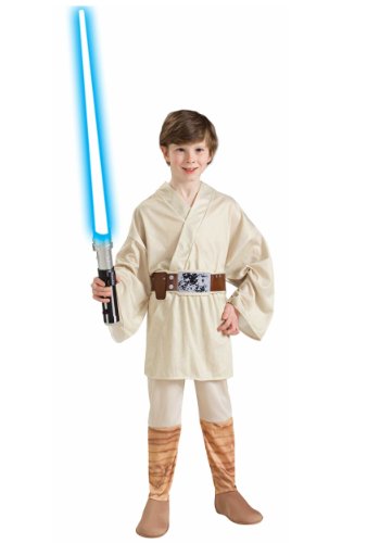 Rubies 883159L - Disfraz de Luke Skywalker Star Wars para niño, talla 8-10 años