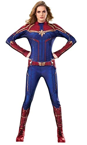 Rubies Capitán Marvel Disfraz, Multicolor, S para Mujer