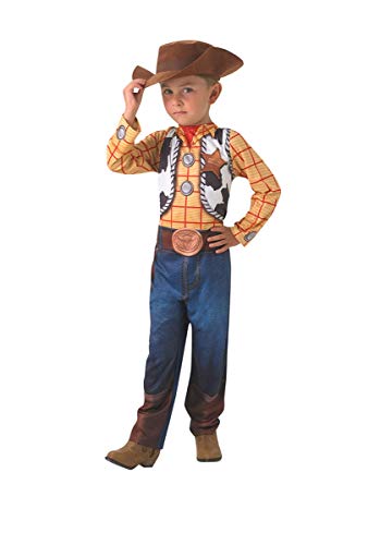 Rubies- Disfraz clásico de Woody Toy Story para niño Talla S Disney Gorros, máscaras y accesorios para fiesta, Multicolor (Clementoni Spain rubi-610384/S 104cm)