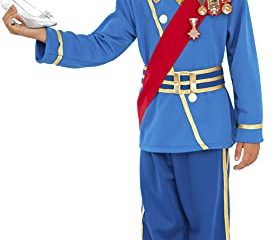 Rubies - Disfraz de Principe Real para niño, azul, Talla 8-10 años (Rubies 630964-L)