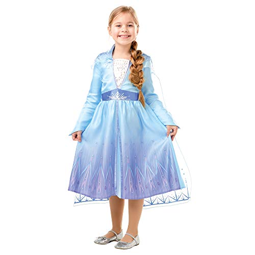 Rubies Disfraz Elsa Frozen Travel Classic, Princesa, Multicolor, Talla M (5-6 años)