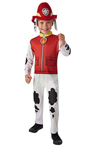 Rubies Disfraz Marshall, Paw Patrol, Patrulla Canina, Talla T, 2-3 años, para niños (630719-T)