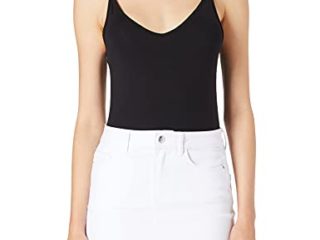 Vero Moda Vmhot Seven Mr S Skirt Dnm Mix Ga Noos Falda, Blanco Brillante, Mujer