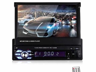 1 DIN 7 Pulgadas 1080P Reproductor de Radio estéreo para automóvil Soporte de Pantalla táctil LCD Función de Enlace de Espejo Manos Libres Bluetooth
