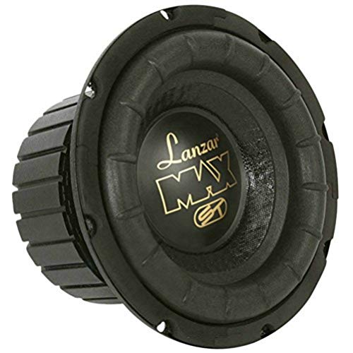 1 LANZAR MAX8 subwoofer 20 cm 200 mm 8" diámetro con 300 vatios rms y 600 vatios máx Maletero Coche una Sola Bobina de 4 ohmios, 1 Pieza
