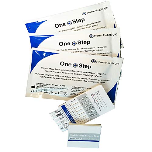 1 x Test Drogas Formato Panel - Detecta 10 Drogas en Orina: Cocaína, THC, Metanfetaminas, Opiáceos, Fenciclidina, Benzodiacepinas, Antidepresivos tricíclicos, Barbitúricos y Metadona