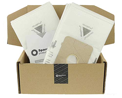 10 Bolsas SpareHome de Alta filtración compatibles con aspiradores Ufesa AT4213, AT4214, AT4215, AS2020N, AS2018, AS2018N, AS2016, AS2015, AS2014, Big Bag 3L