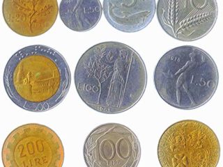 10 Italia Mixto Monedas Italiana Lira Liras Repubblica Italiana De 1946-2001 Pre-Monedas En Euros. Ideal para Banco De Moneda, Sostenedores De Moneda Y Album De Monedas