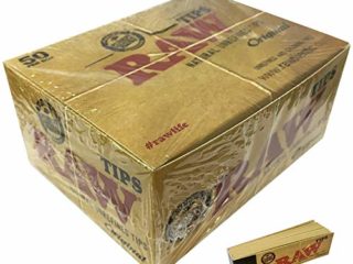 100% Raw Original Tips 50 Caja de 50 Paquetes Roach Caja Llena 50 por Cuadernillos
