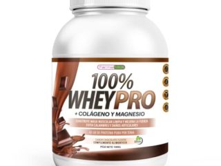 100% Whey Protein con Colágeno y Magnesio | 43Gr. de Proteína Pura por toma 0% Azúcares | Aumenta el crecimiento muscular y tonifica los músculos | Protege y lubrica Articulaciones | 1000g (Chocolate)