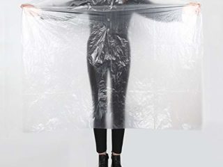 100 x Plástico Impermeable Desechable Capa de Hombro de Peluquería/Capas de Corte Peluqueria (Tamaño: 120 x 160cm)