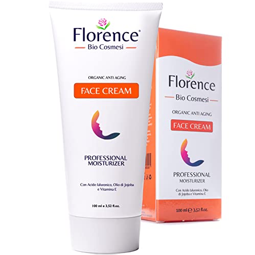 100ml. Bio Crema Hidratante Facial Mujer/Hombre Orgánica con Ácido Hialurónico y Vitamina C. Crema Vegana con Ingredientes Antiedad, Antiarrugas y Antimanchas para la cara y Contorno de Ojos