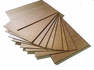 10 x A3 contrachapada Marino okume ' – 4 mm – fenolico Tabla Madera Paneles hojas lastre – Resistente al agua, perfecto para pirograbado, modelar, traforare, Sierra de rieles, 420 x 300 x 4 mm