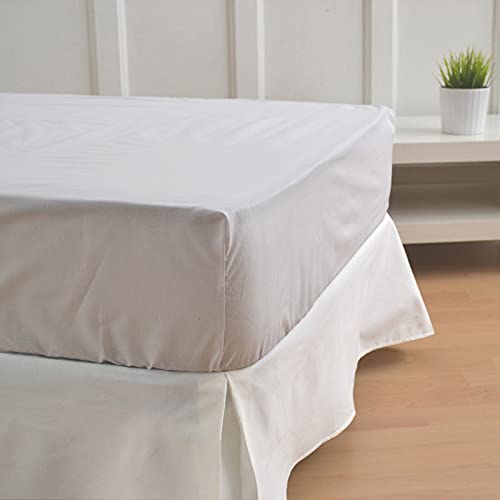 10XDIEZ Cubre canapé Blanco Roto - (Cama 90 cm - Blanco) - Cubre Somier para Cama