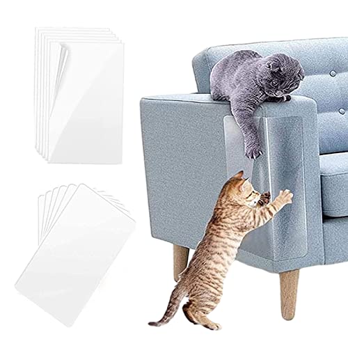 12 PCS Protector de Muebles Gatos Protector Anti-Arañazos de Puertas Arañazos de Gato Protector para Muebles Sofá Pared Puerta Alfombra