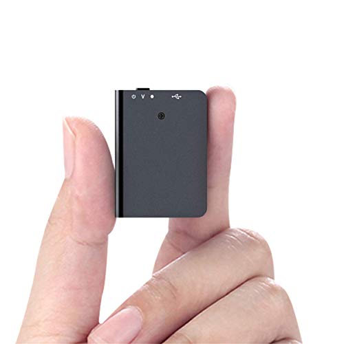 16GB Mini Grabadora de Voz con Reproducción, Grabadora Espia con Activación de Voz y Carga USB - Grabadora Portátil para Lecciones, Reuniones, Conversaciones, Aprendizaje
