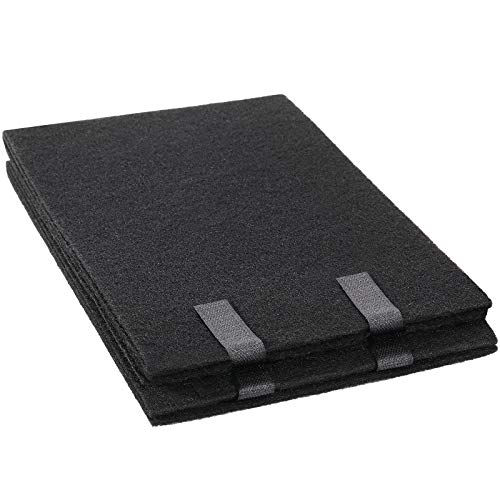 2 Paquetes Filtros Universales de Carbón Activado 47,8 x 8 Pulgadas Filtros de Aire de Carbono de Repuesto Cortado a Medida Hoja de Filtro de Almohadilla de Carbono Negro para Purificadores de Aire