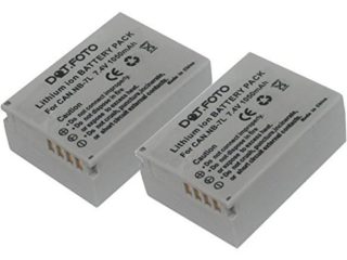 2 x Dot.Foto NB-7L Premium 7.4v / 1050mAh Batería Recargable para Canon PowerShot G10, G11, G12, SX30 IS
