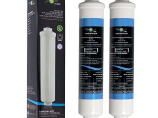 2 x Filtros de agua externo para frigoríficos americano Samsung / LG / Haier / Whirlpool / Bosch / Siemens / Daewoo
