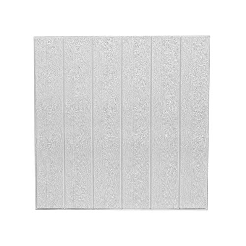 20 PCS 3D Paneles de la Pared,DIY Imitación Madera Grano Autoadhesivo Impermeable Papel Pintado 23.5inch*23.5inch