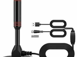 2022 El más Nuevo Mástil de Antena TV Interior/Exterior de Alta Ganancia de 30 dB para Receptor USB TDT/DTMB, ATSC,DVB-T, DMB-T, portátil con Base magnética Estable y Fuerte Capacidad de recepción