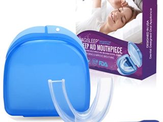 2022 Férula Dental de Descarga anti Bruxismo, Protector Bucal Aparato Dental Antironquidos y Trastornos de la ATM, Solución Antironquidos Dispositivos Anti Ronquidos Para Dormir Mejor