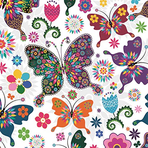 20pcs Servilletas para Decoupage EventStained Glass Butterfly Vintage SLOG031701 Art Craft