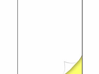 210 x 297 mm, 25 hojas, A4 Etiqueta Adhesiva Blanca Pegatina - 1 etiqueta por hoja