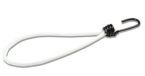 25 Expanderschlingen 180 mm avec crochet spiralé/blanc/planenspanner werbeplanen/spannschlaufe tendeur élastique avec crochet spiralé pour bâches/pVC-alarm bannière en allemand/tendeur planengummi online-alarm bannière en online allemand créer/tendeur élastique avec crochet/hakengummi, commutable