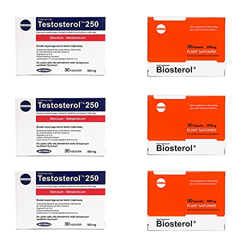 3 X BIOSTEROL 108CAP + 3 X TESTOSTEROL 90CAP MEGABOL AUMENTA TESTOSTERONA PRO-HORMONAL