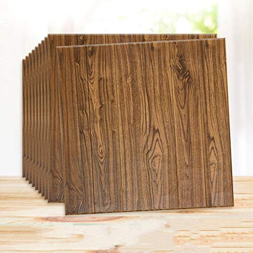 3D Autoadhesivo Papel Tapiz, Impermeable Anti-humedad Adhesivo Para Azulejos Pared De Espuma Para Dormitorio Salón Cocina Pared Panel -10 Piezas-B-70x70cm(28x28inch)