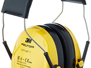 3M Peltor Optime I Orejeras H510A; protector auditivo ligero con almohadillas suaves, protección auditiva contra niveles de ruido comprendidos entre 87 y 98 dB (SNR: 27 dB), amarillo, paquete de 1